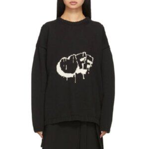 OFF-WHITE Archival FW19 Graffiti Arrow Knit Sweater Virgil Abloh Grail